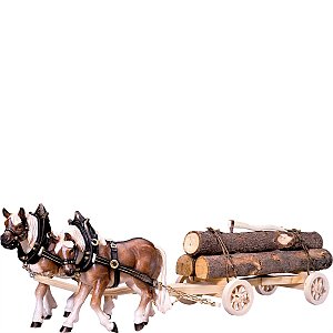 DE6073 - 2 Draw-horse with woodcart